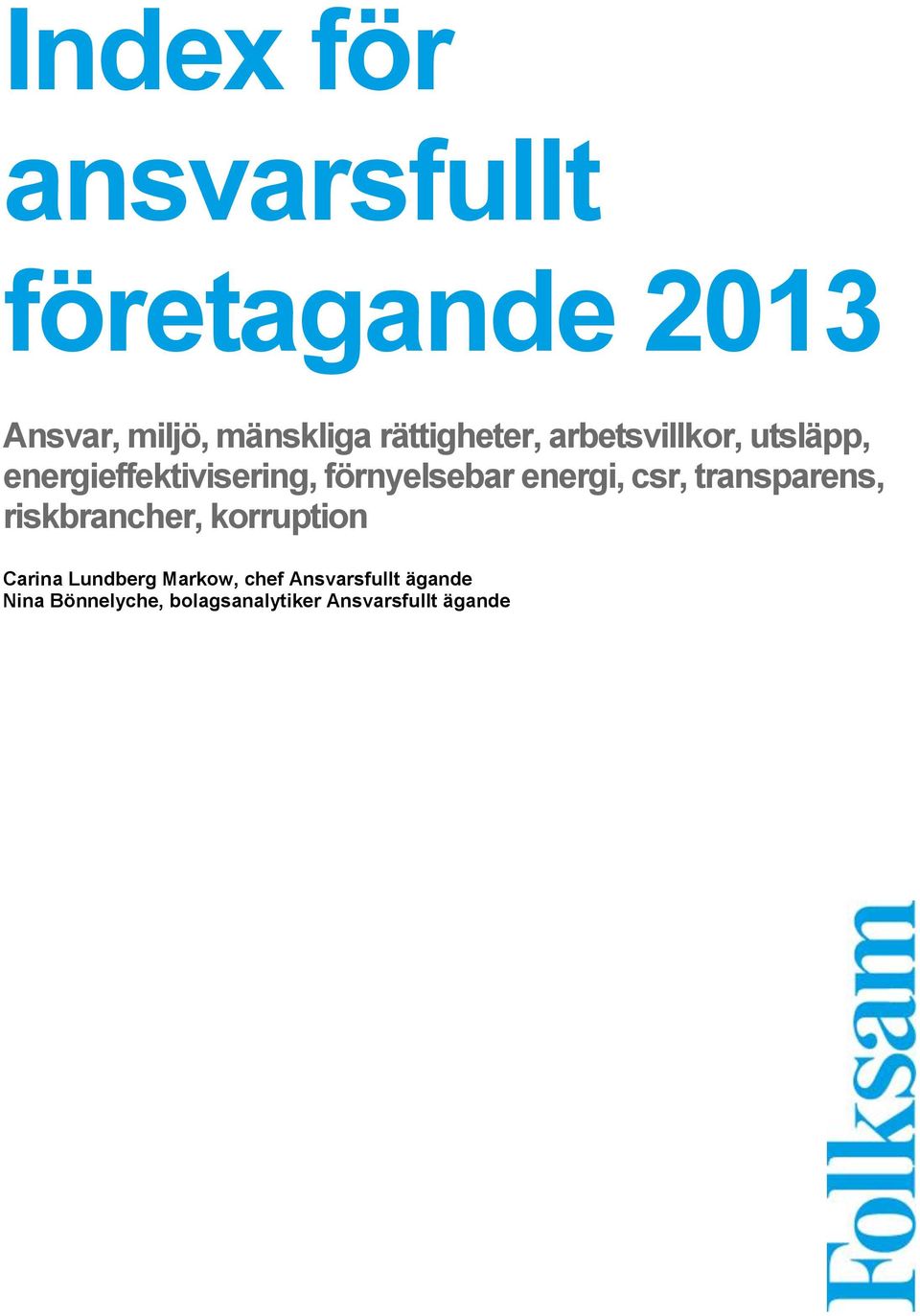 energi, csr, transparens, riskbrancher, korruption Carina Lundberg