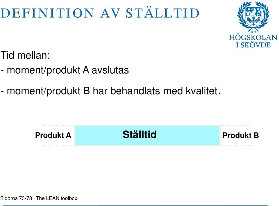 B har behandlats med kvalitet.