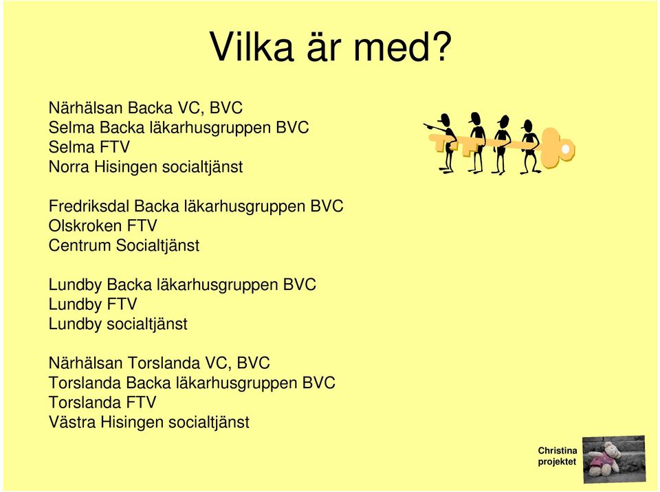 socialtjänst Fredriksdal Backa läkarhusgruppen BVC Olskroken FTV Centrum Socialtjänst