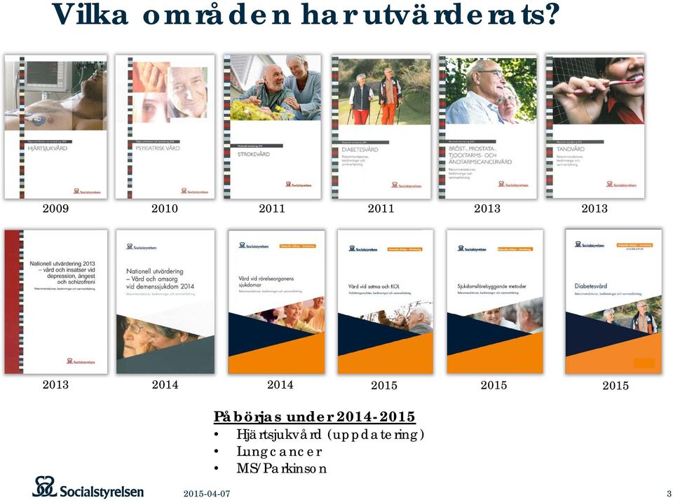 2015 2015 2015 Påbörjas under 2014-2015