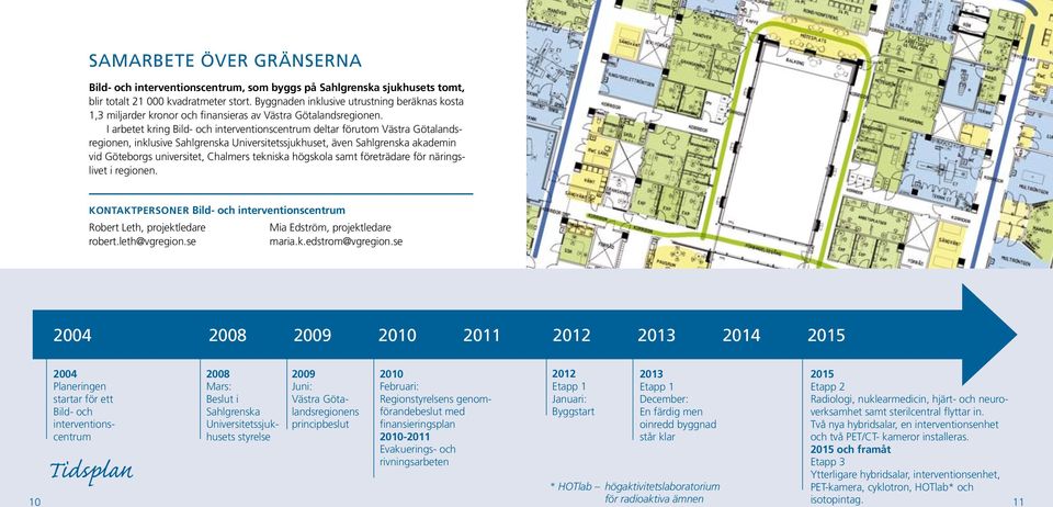 I arbetet kring Bild- och interventionscentrum deltar förutom Västra Götalandsregionen, inklusive Sahlgrenska Universitetssjukhuset, även Sahlgrenska akademin vid Göteborgs universitet, Chalmers