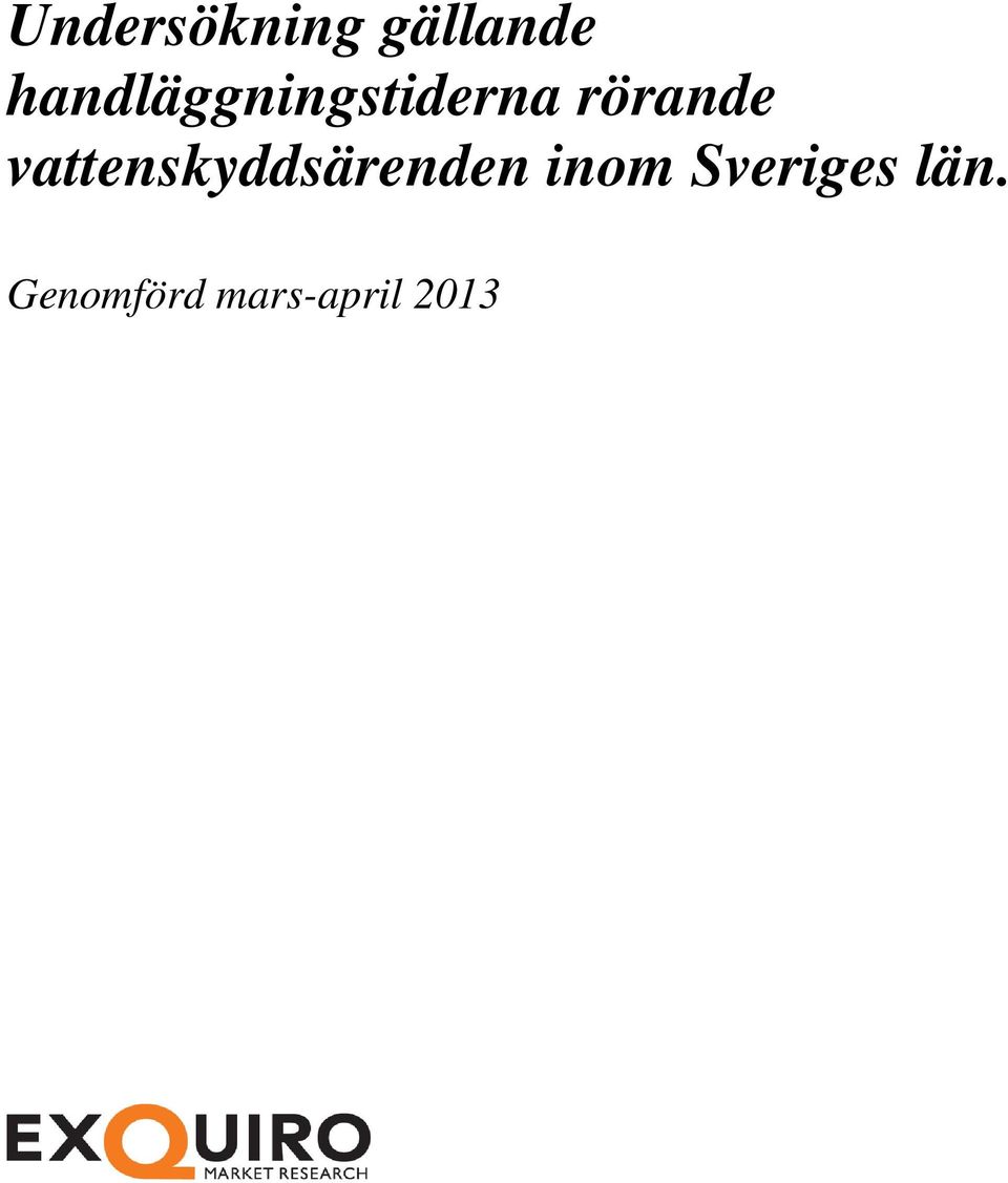 vattenskyddsärenden inom