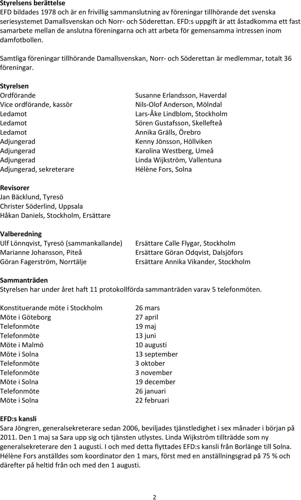 Samtliga föreningar tillhörande Damallsvenskan, Norr- och Söderettan är medlemmar, totalt 36 föreningar.