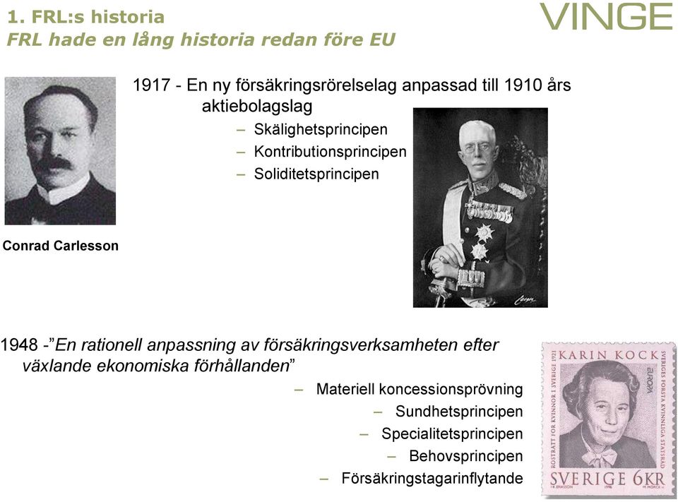 Carlesson 1948 - En rationell anpassning av försäkringsverksamheten efter växlande ekonomiska