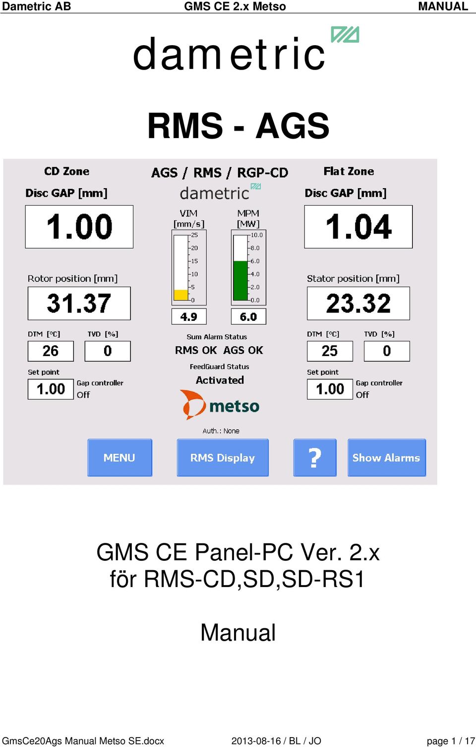 x för RMS-CD,SD,SD-RS1 Manual