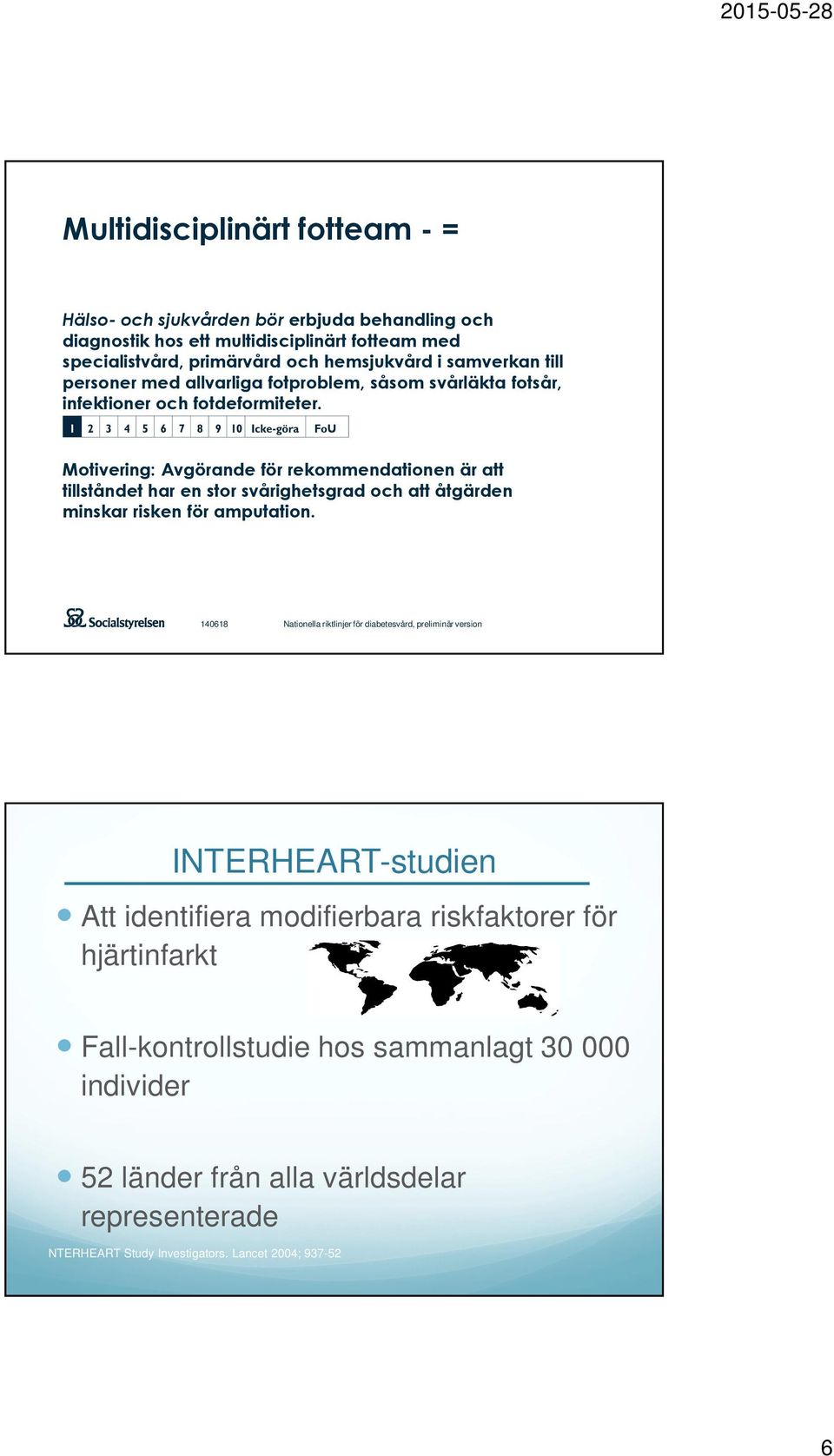 Motivering: Avgörande för rekommendationen är att tillståndet har en stor svårighetsgrad och att åtgärden minskar risken för amputation.