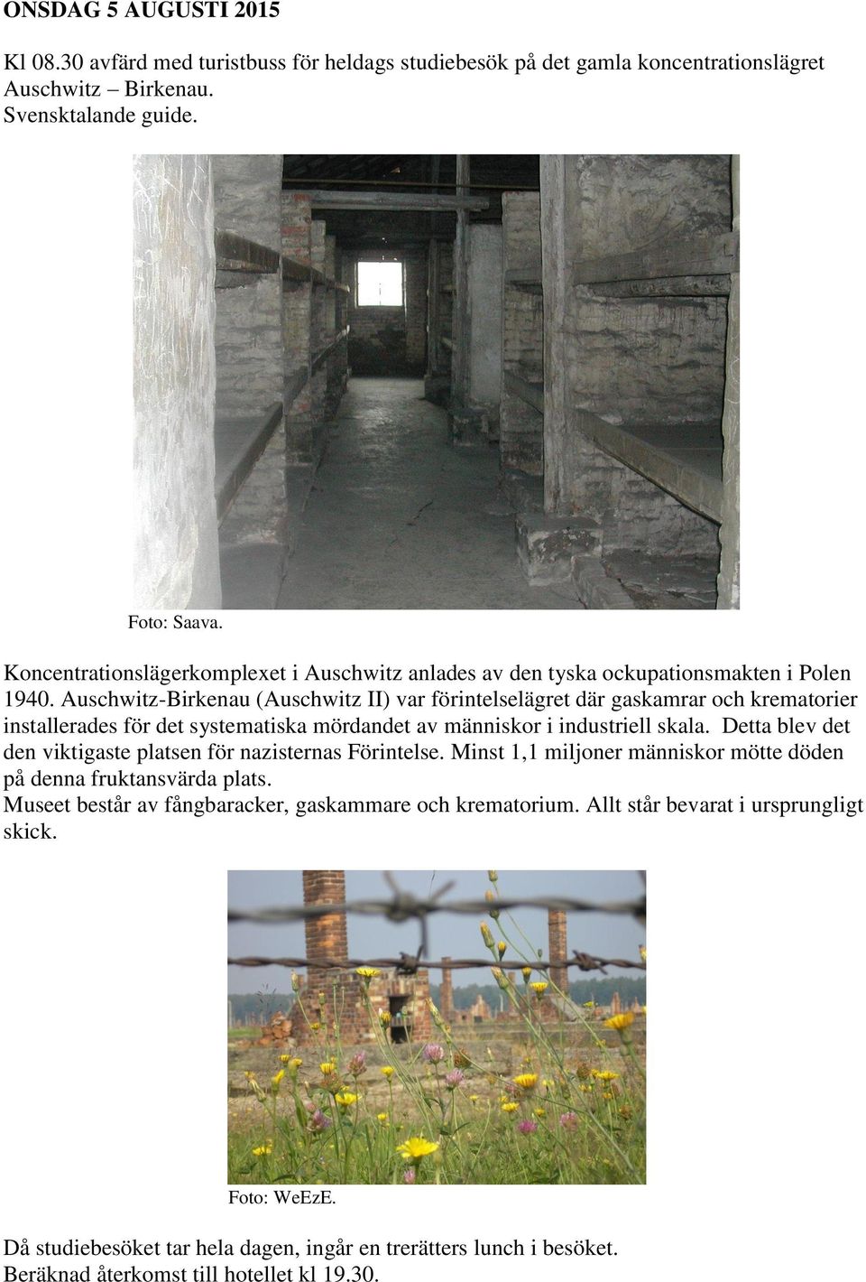 Auschwitz-Birkenau (Auschwitz II) var förintelselägret där gaskamrar och krematorier installerades för det systematiska mördandet av människor i industriell skala.