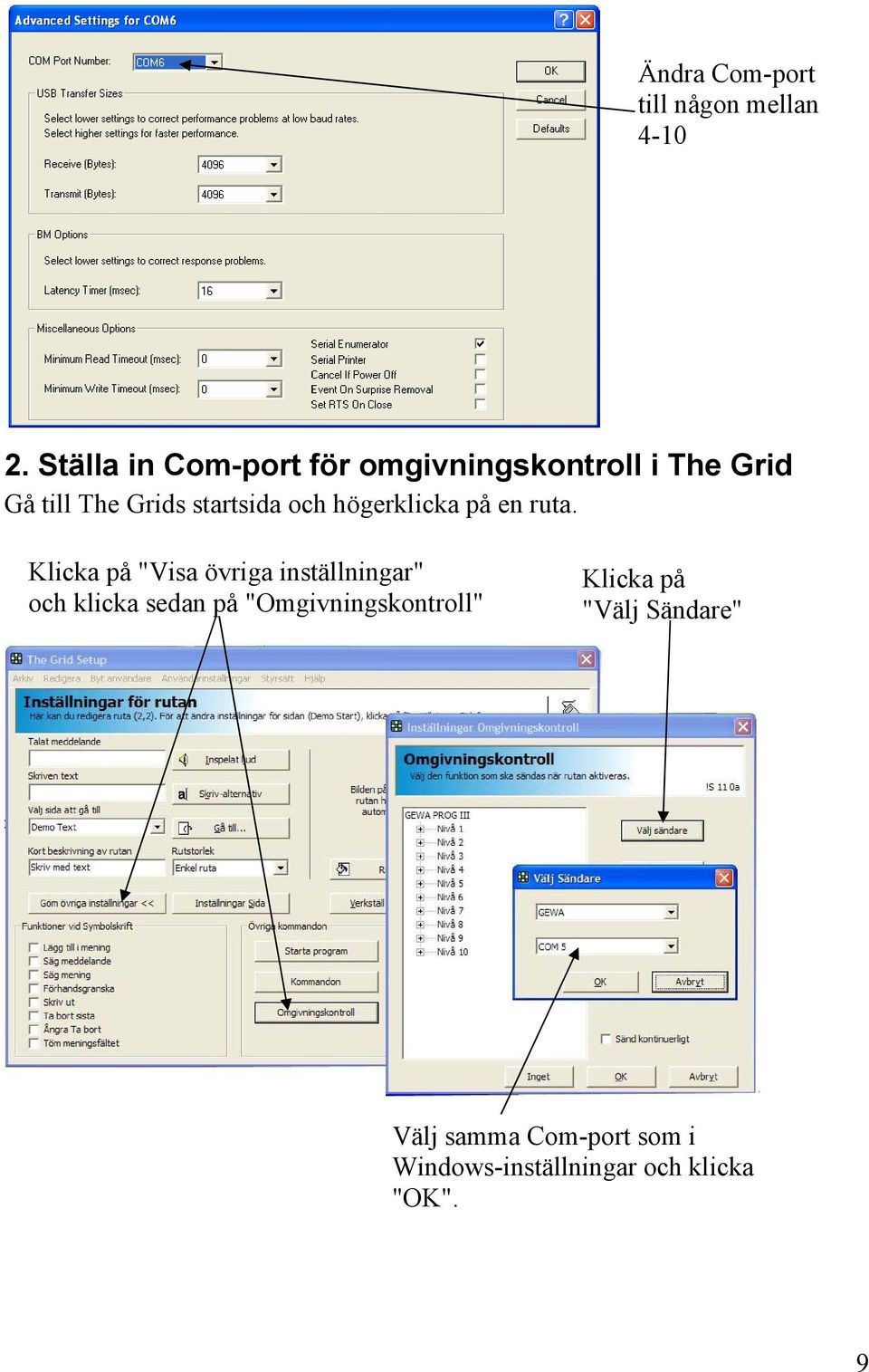 startsida och högerklicka på en ruta.