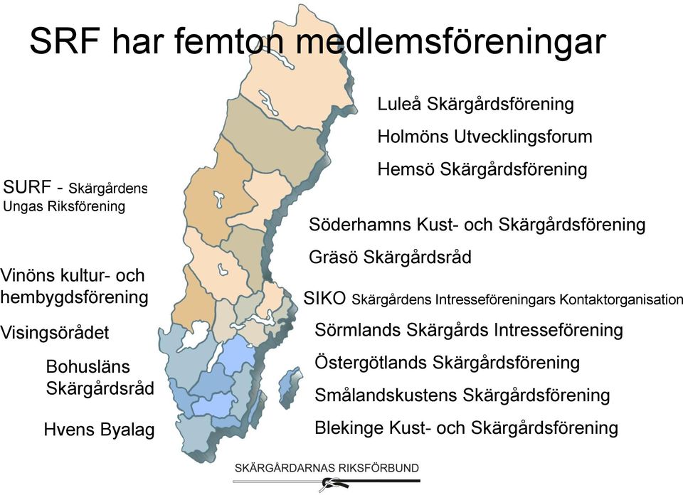 Kust- och Skärgårdsförening Gräsö Skärgårdsråd SIKO Skärgårdens Intresseföreningars Kontaktorganisation Sörmlands
