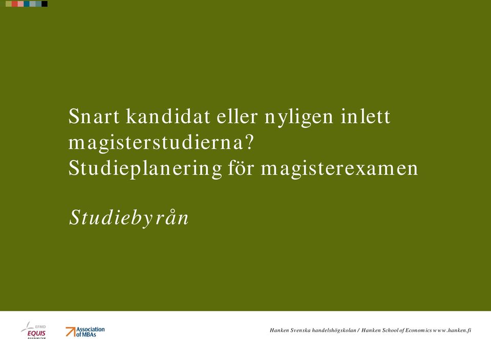 magisterstudierna?