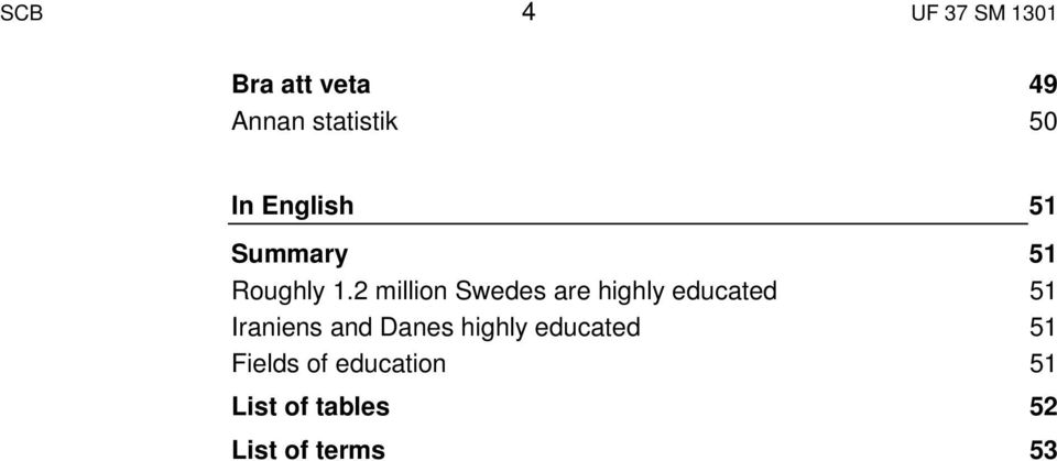 2 million Swedes are highly educated 51 Iraniens and