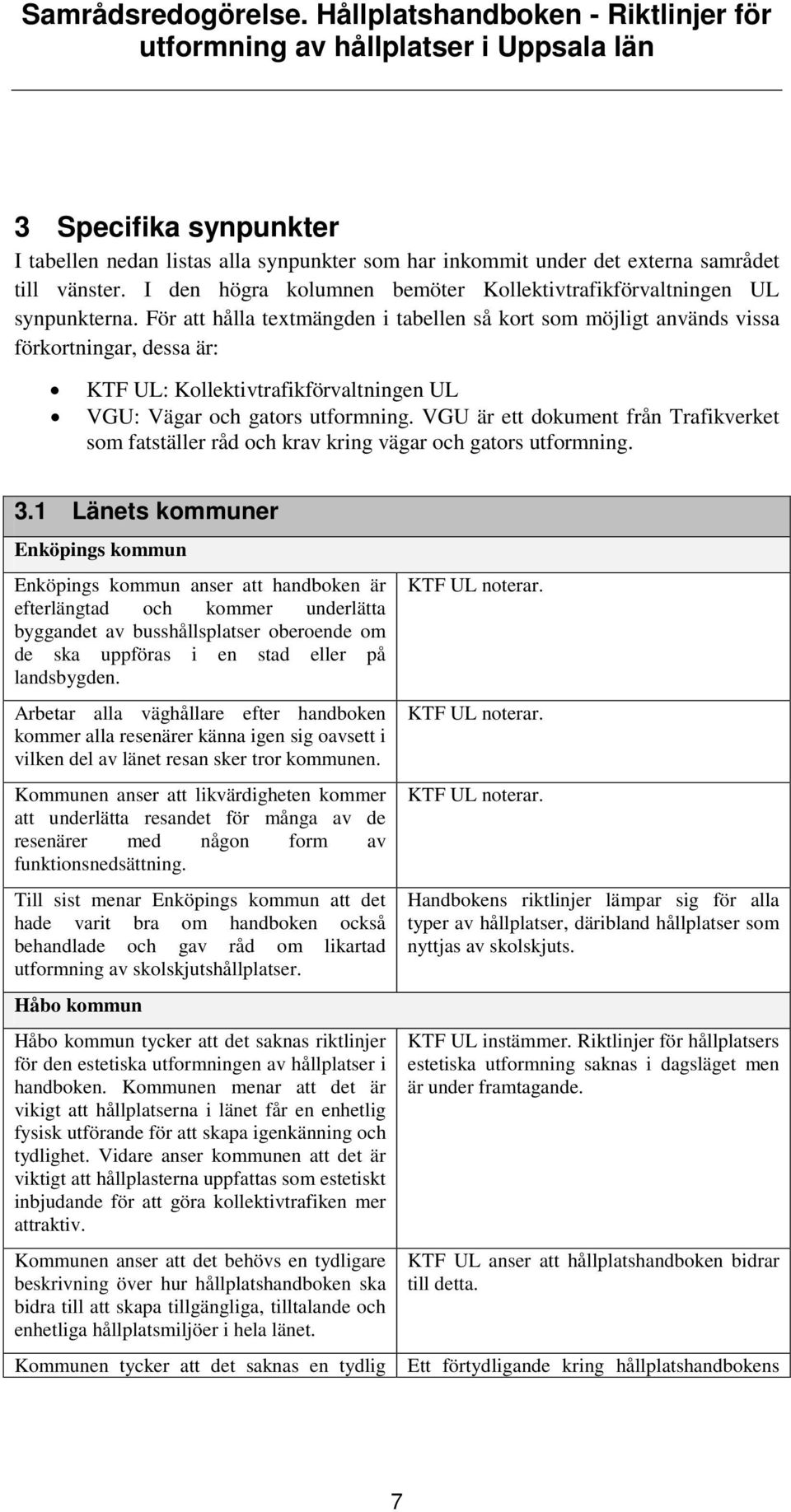 VGU är ett dokument från Trafikverket som fatställer råd och krav kring vägar och gators utformning. 3.