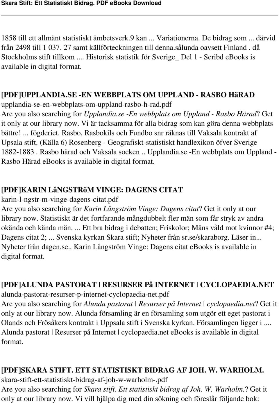 SE -EN WEBBPLATS OM UPPLAND - RASBO HäRAD upplandia-se-en-webbplats-om-uppland-rasbo-h-rad.pdf Are you also searching for Upplandia.se -En webbplats om Uppland - Rasbo Härad?