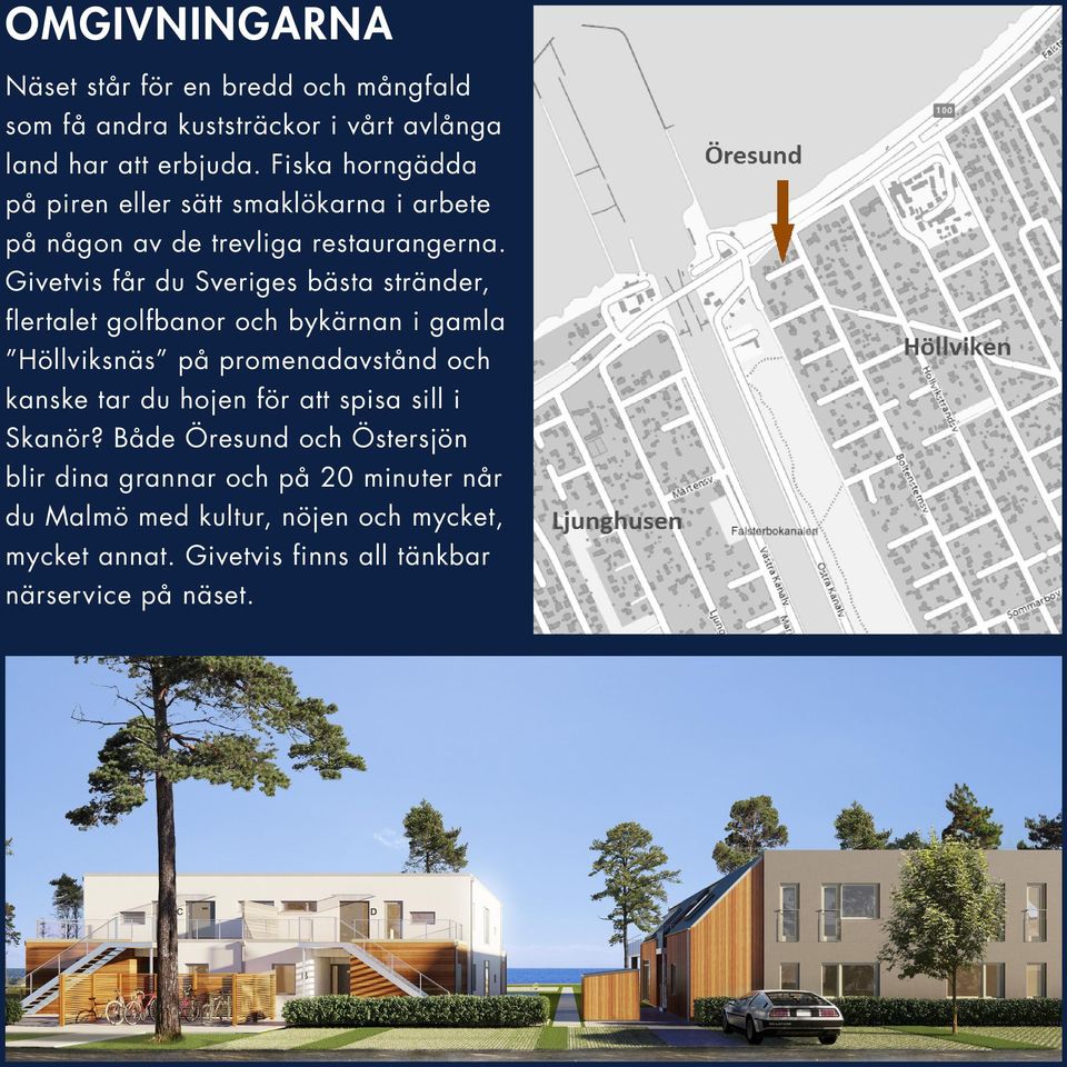 ivetvis får du Sveriges bästa stränder, flertalet golfbanor och bykärnan i gamla Höllviksnäs på promenadavstånd och kanske tar du