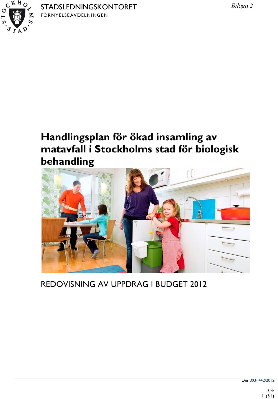 matavfall i Stockholms stad för biologisk behandling