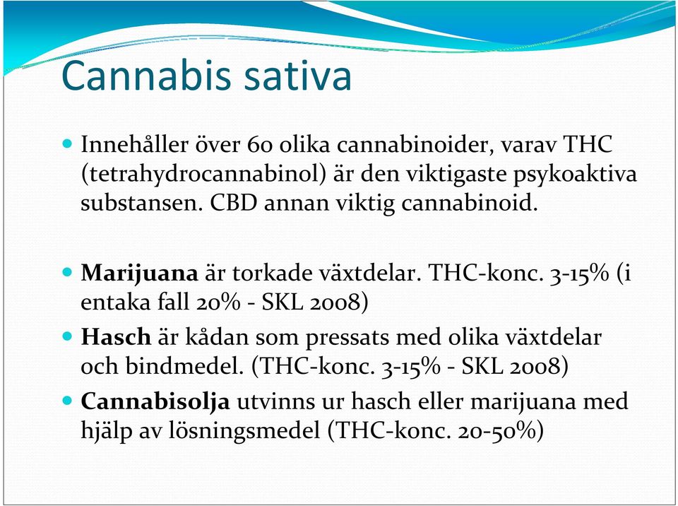 THC konc.