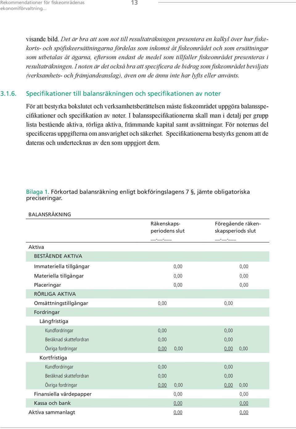 eftersom endast de medel som tillfaller fiskeområdet presenteras i resultaträkningen.