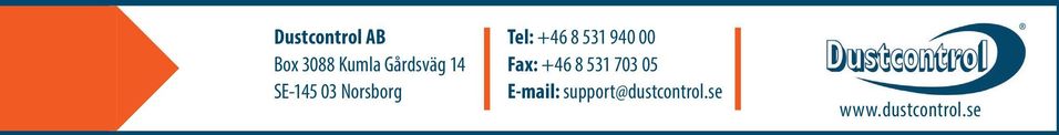 940 00 Fax: +46 8 531 703 05 E-mail: