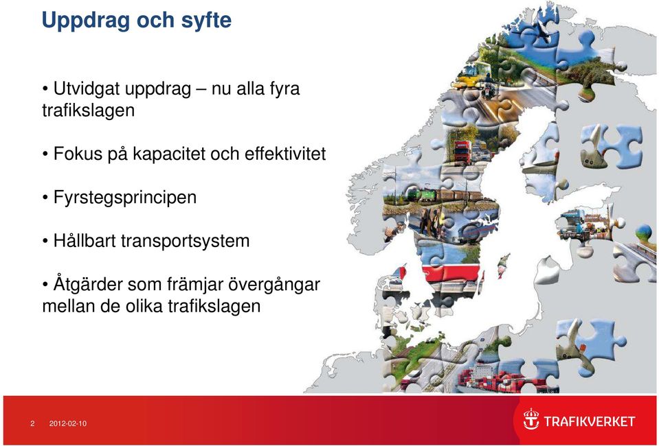 Fyrstegsprincipen Hållbart transportsystem Åtgärder