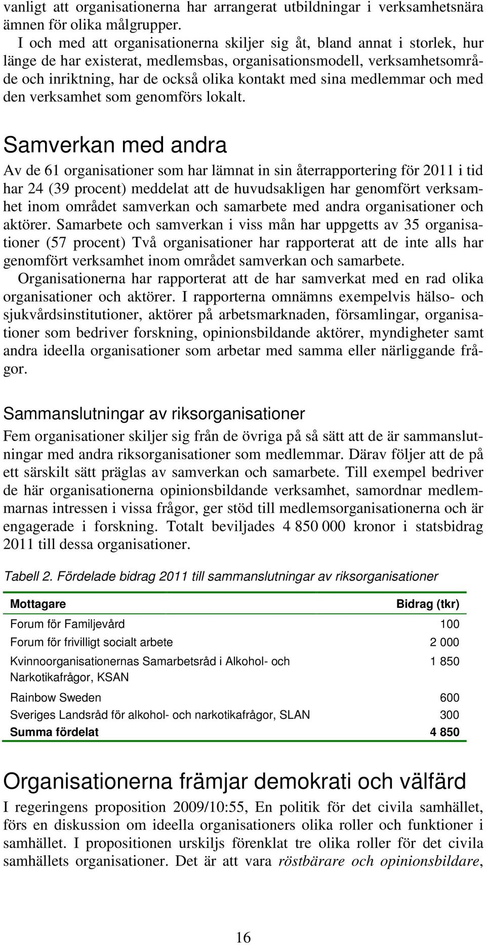 sina medlemmar och med den verksamhet som genomförs lokalt.