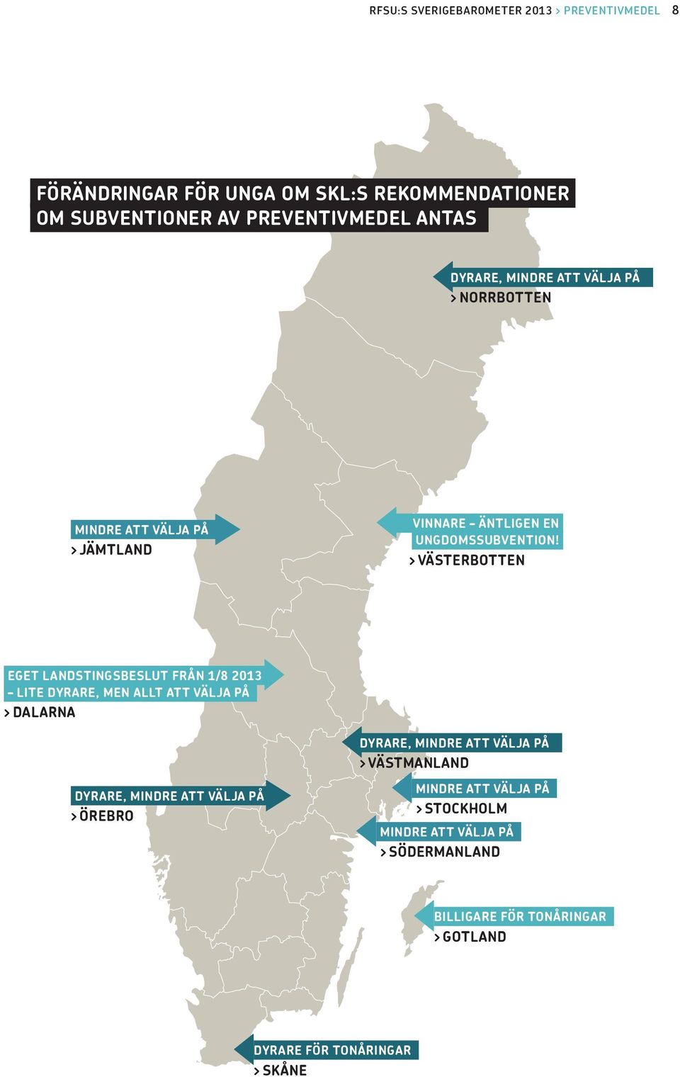 . > VÄSTERBOTTEN EGET LANDSTINGSBESLUT FRÅN 1/8 2013 LITE DYRARE, MEN ALLT ATT VÄLJA PÅ > DALARNA DYRARE, MINDRE ATT VÄLJA PÅ >