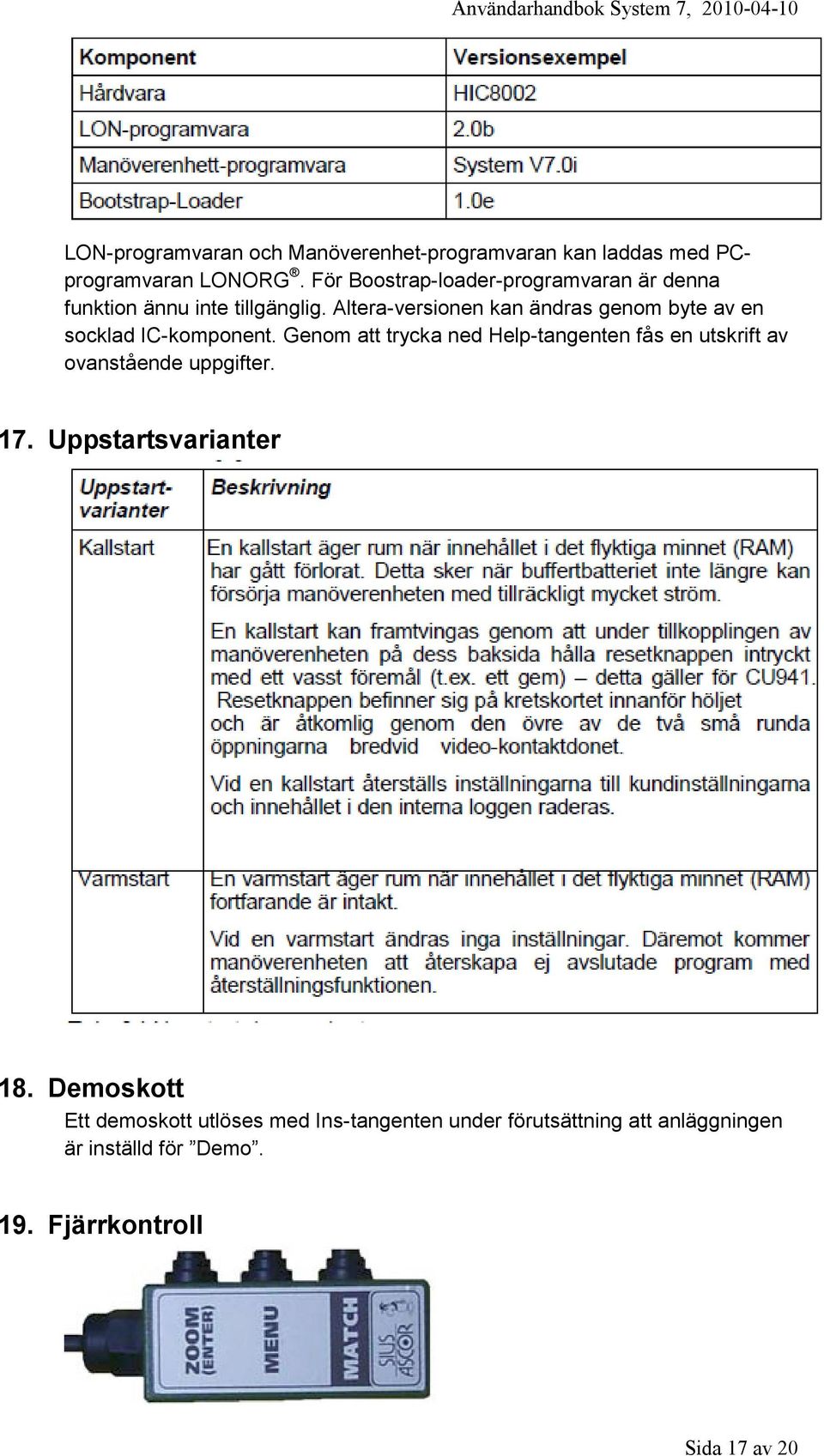 Altera-versionen kan ändras genom byte av en socklad IC-komponent.