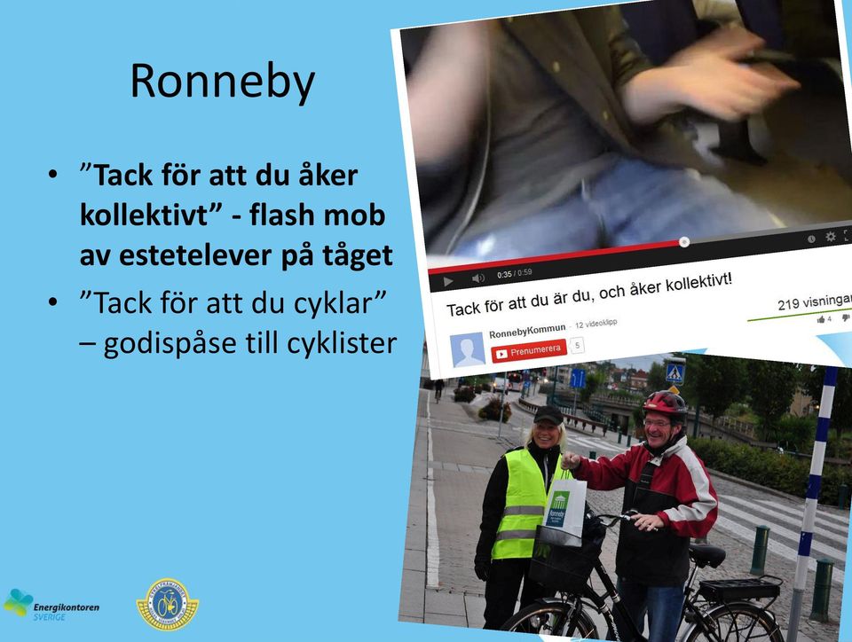estetelever på tåget Tack för