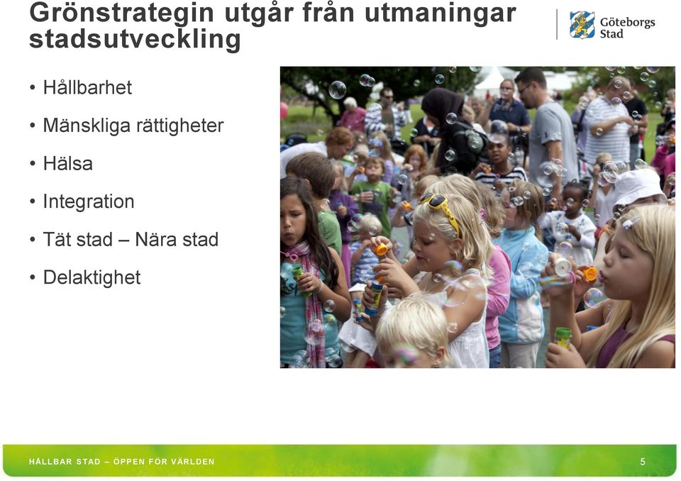 rättigheter Hälsa Integration Tät stad