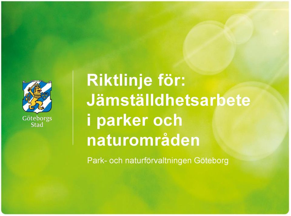 parker och naturområden