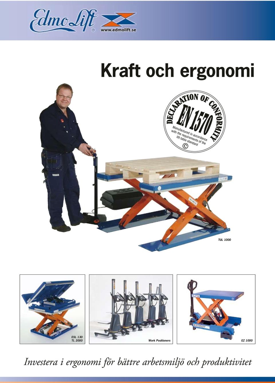 ESL 130 TL 2000 Work Positioners EZ 1000 Investera