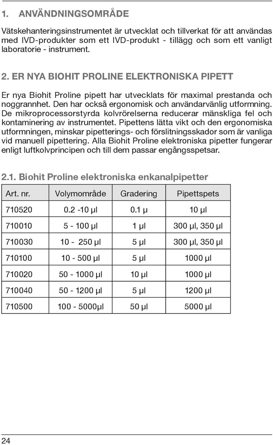 De mikroprocessorstyrda kolvrörelserna reducerar mänskliga fel och kontaminering av instrumentet.