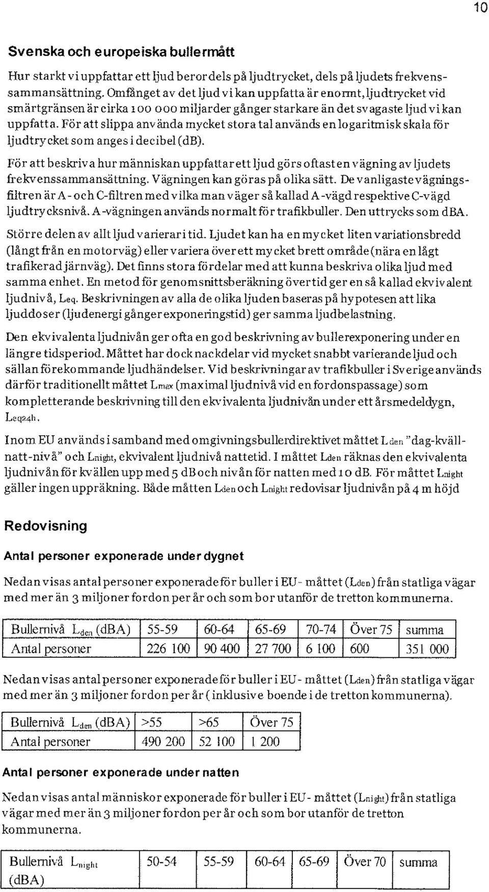 För att slippa använda mycket stora tal används en logaritmiskskala för ljudtrycket som anges i decibel (db).