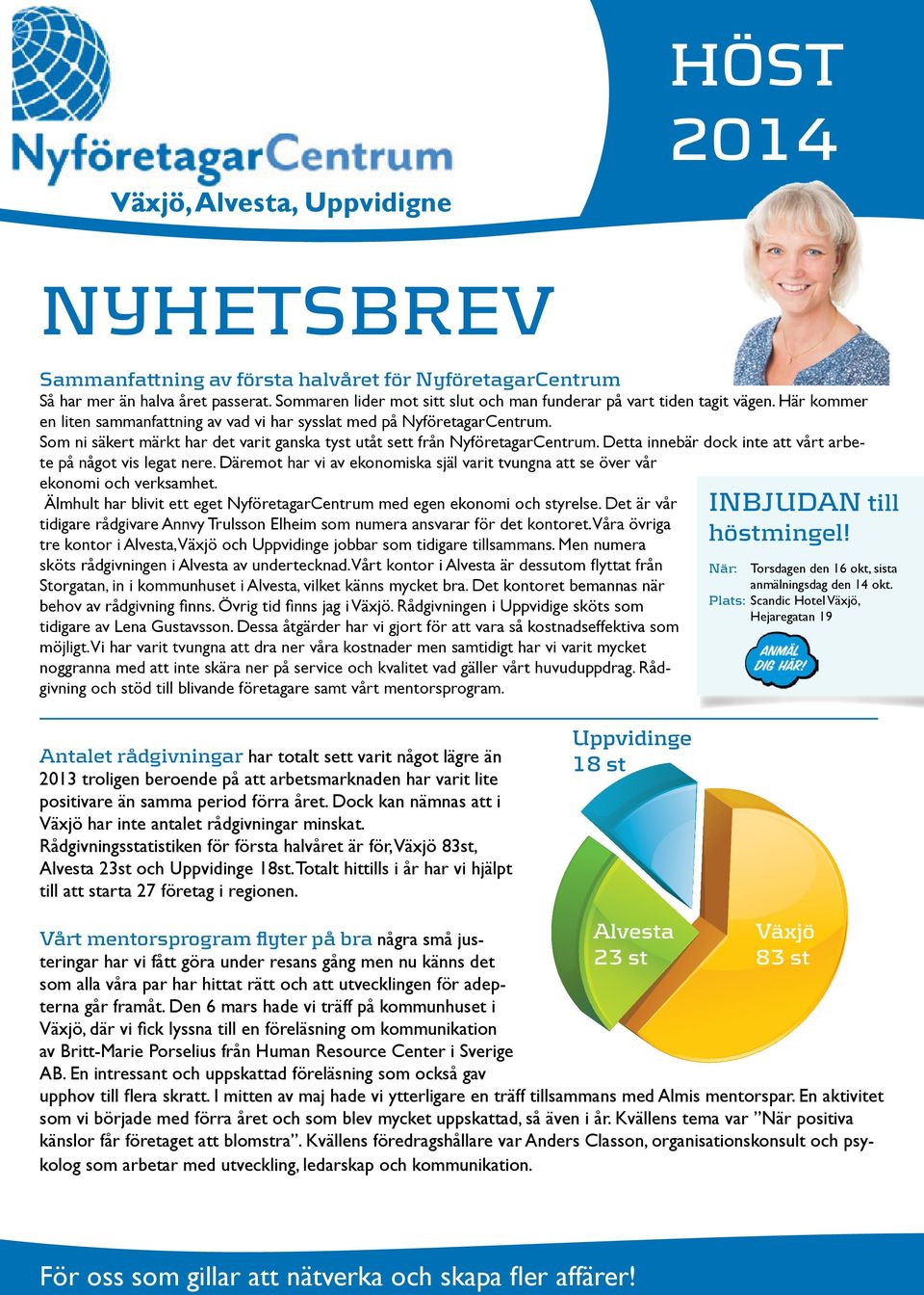 Som ni säkert märkt har det varit ganska tyst utåt sett från NyföretagarCentrum. Detta innebär dock inte att vårt arbete på något vis legat nere.
