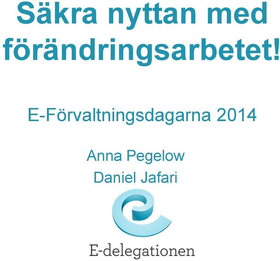 E-Förvaltningsdagarna