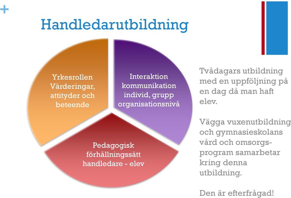 en dag då man haft elev.