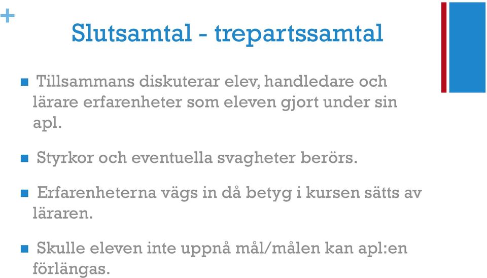 Styrkor och eventuella svagheter berörs.