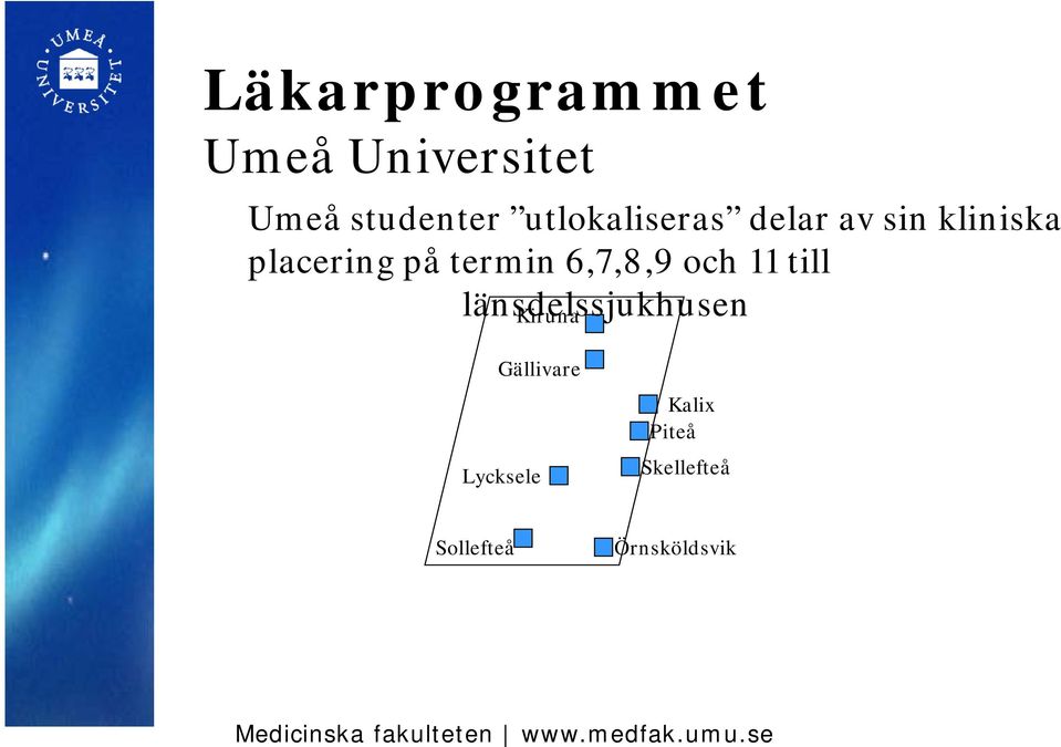 till länsdelssjukhusen Kiruna Gällivare