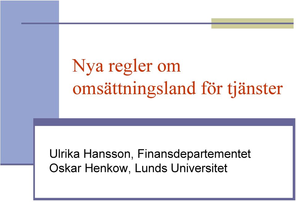 tjänster Ulrika Hansson,