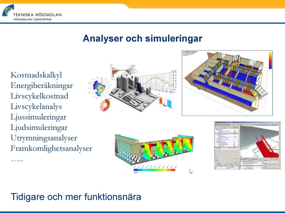 Livscykelanalys Ljussimuleringar Ljudsimuleringar