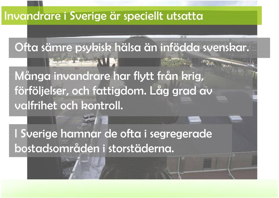 Många invandrare har flytt från krig, förföljelser, och