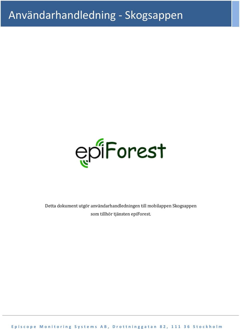 tjänsten epiforest.