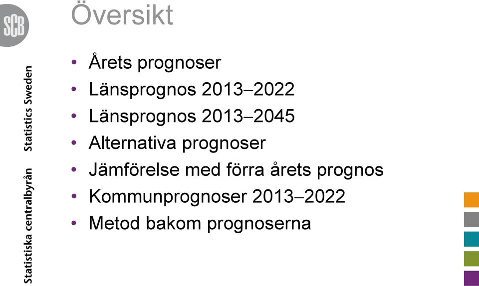 prognoser Jämförelse med förra årets