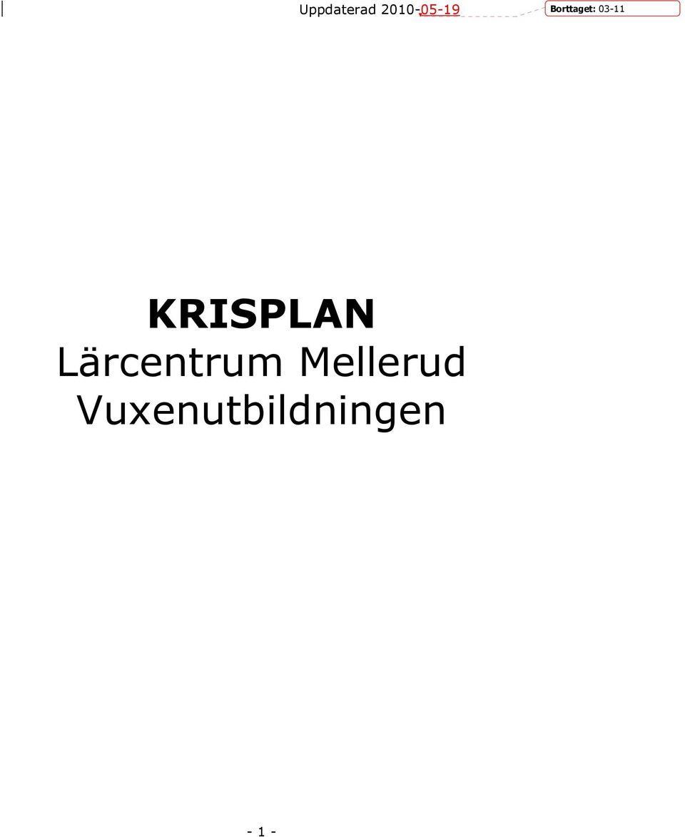KRISPLAN Lärcentrum
