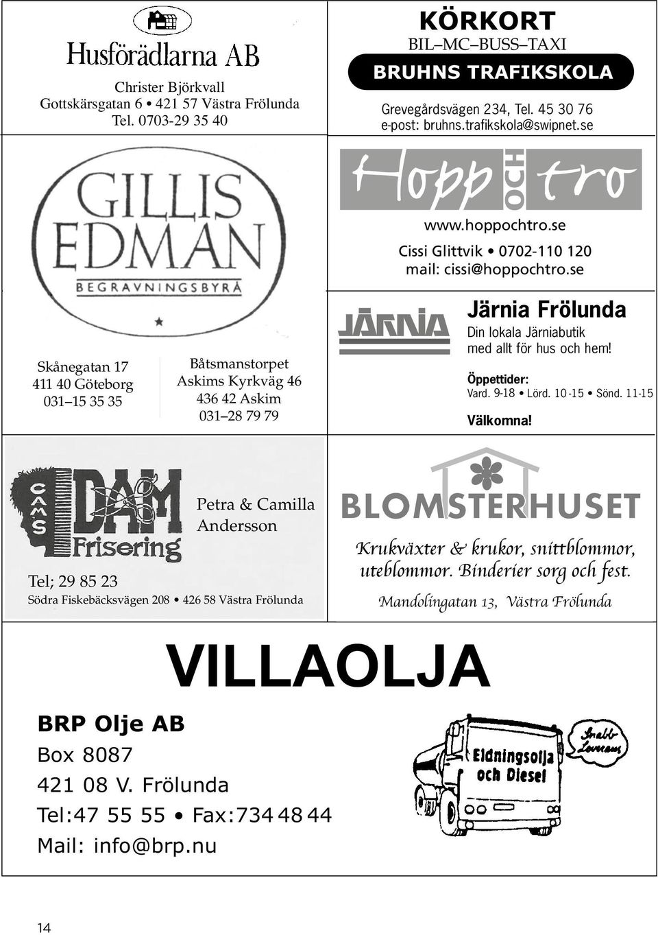 hoppochtro.se Kopiatorer Skrivare Faxar Cissi Glittvik Aminogatan 0702-110 34 120 Tel. 68 mail: 67 00 cissi@hoppochtro.se Web-butik www.grundells.