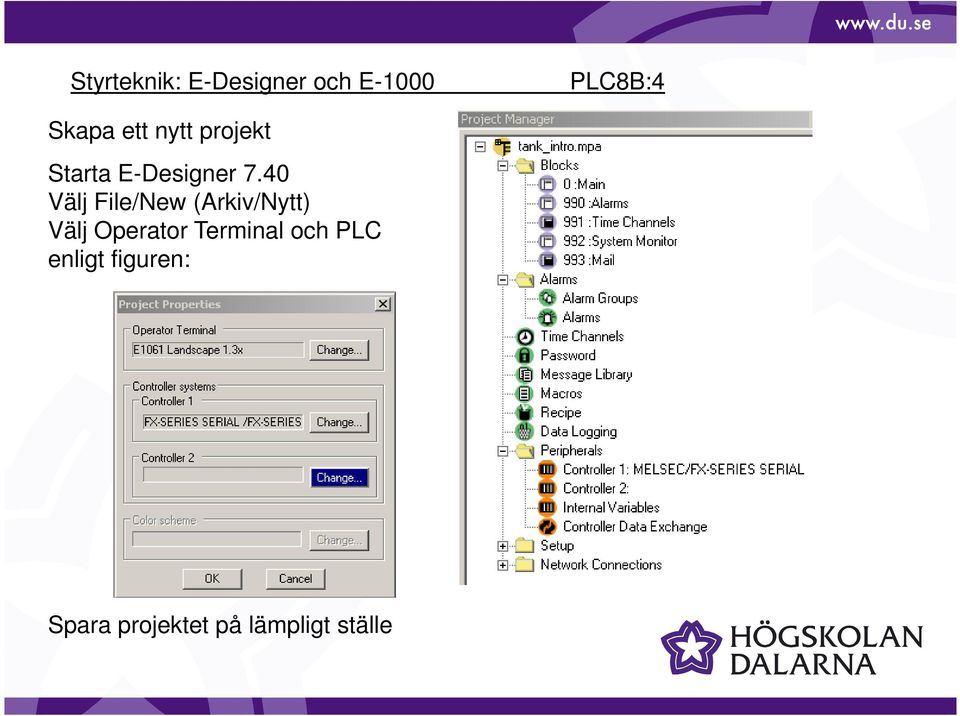 40 Välj File/New (Arkiv/Nytt) Välj