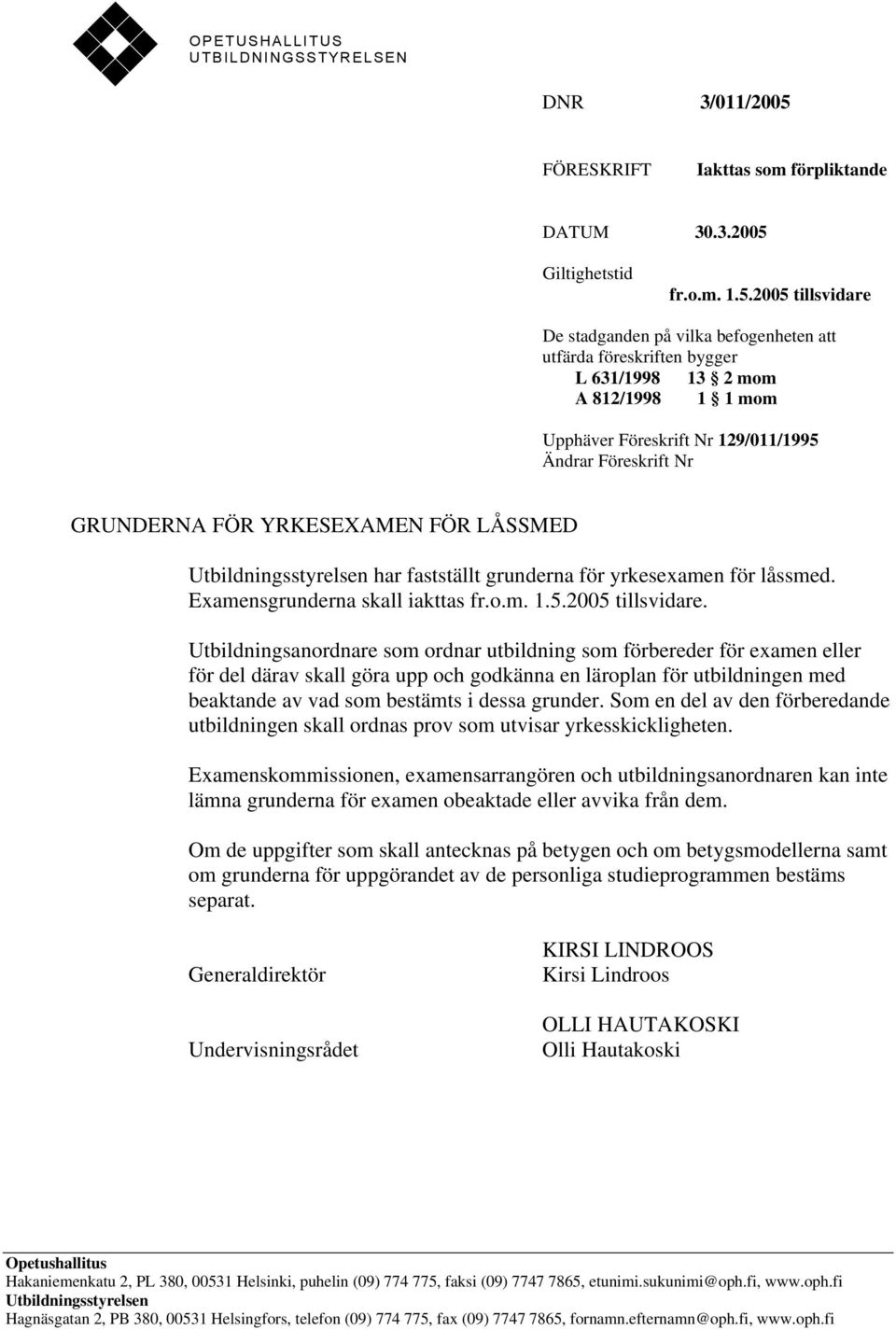 Giltighetstid fr.o.m. 1.5.