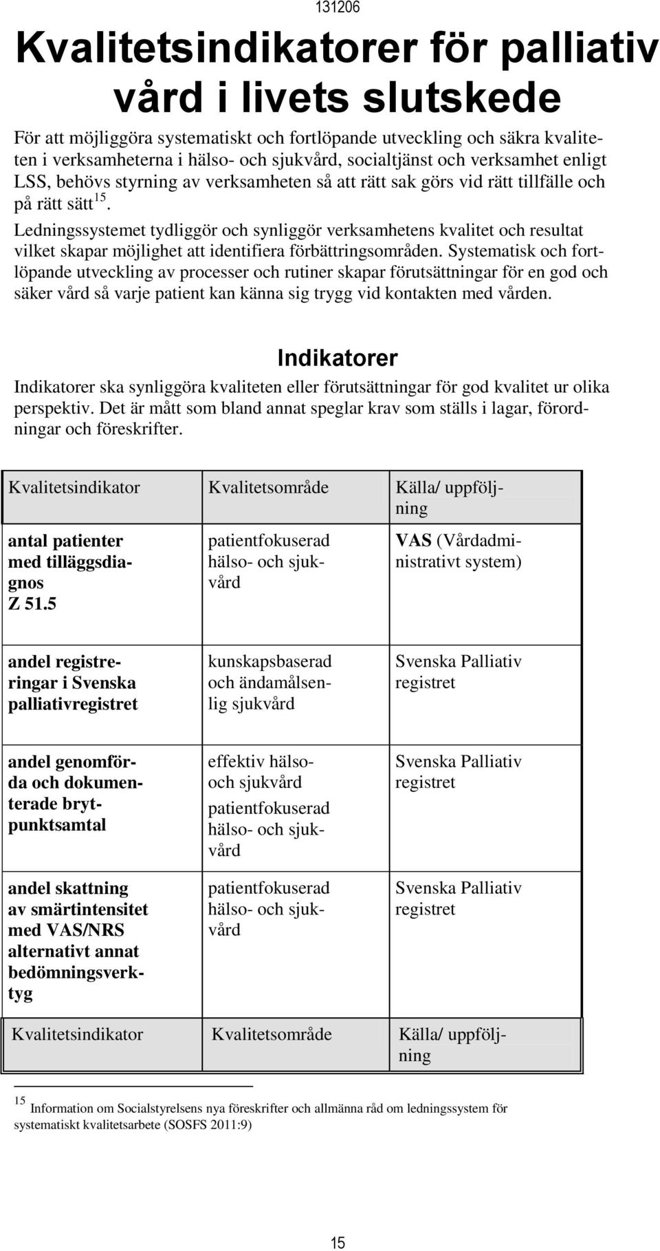 Ledningssystemet tydliggör och synliggör verksamhetens kvalitet och resultat vilket skapar möjlighet att identifiera förbättringsområden.