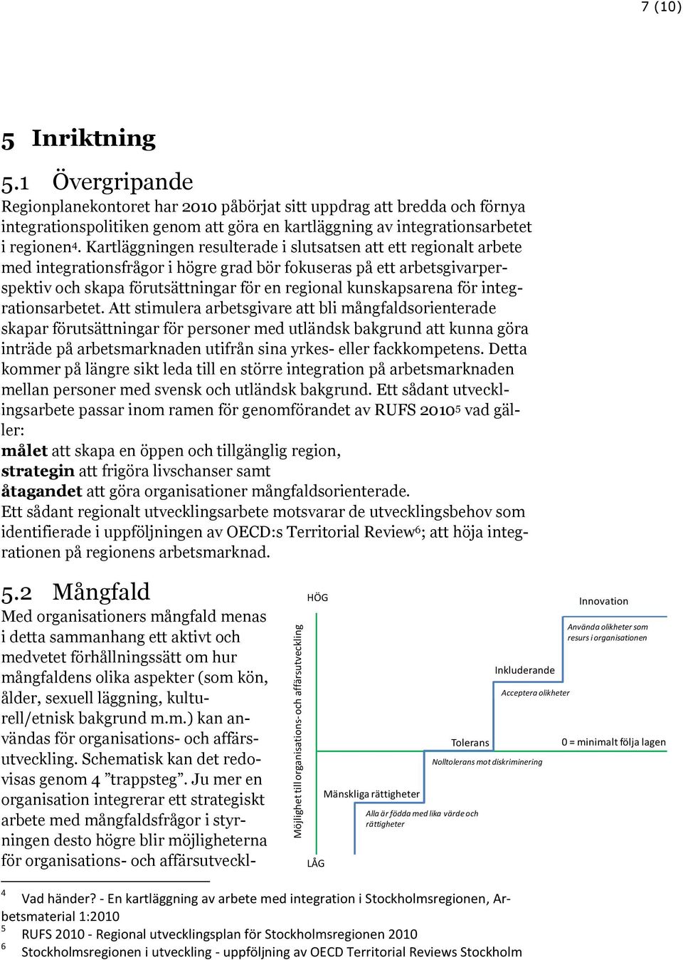 Kartläggningen resulterade i slutsatsen att ett regionalt arbete med integrationsfrågor i högre grad bör fokuseras på ett arbetsgivarperspektiv och skapa förutsättningar för en regional kunskapsarena