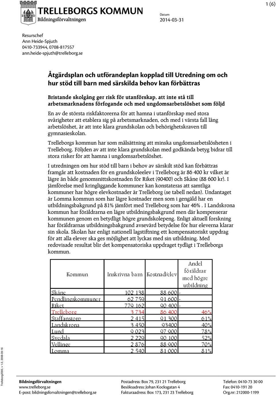 förfogande och med ungdomsarbetslöshet som följd En av de största riskfaktorerna för att hamna i utanförskap med stora svårigheter att etablera sig på arbetsmarknaden, och med i värsta fall lång