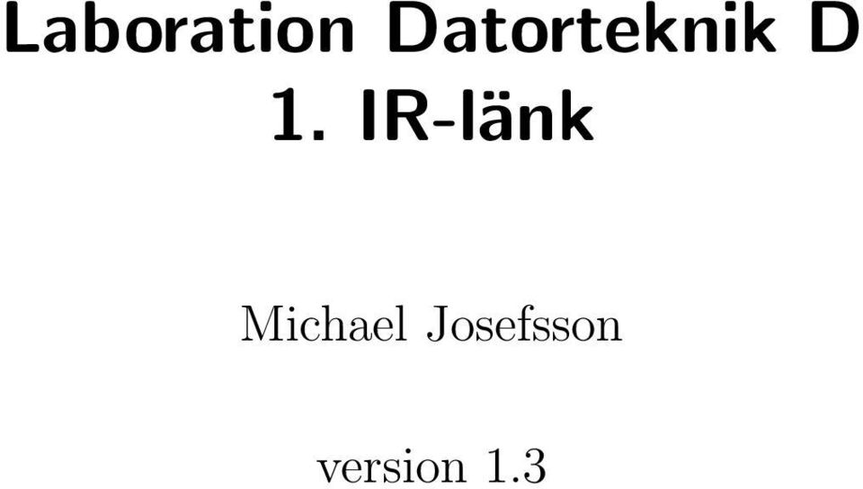 IR-länk Michael